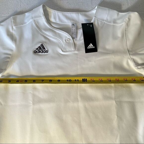 Adidas Women’s Top Jersey w Button And Vented Underarm NWT. - Picture 4 of 5